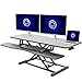 VIVO 48 inch Desk Converter, K Series, Height Adjustable Sit to Stand Riser, Dual Monitor and Laptop Workstation with Wide Keyboard Tray, Black, DESK-V048KB
