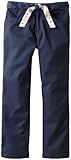 U.S. Polo Assn. School Uniform Girls' Brushed Twill Pant with Reversible Belt