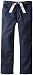U.S. Polo Assn. School Uniform Girls' Brushed Twill Pant with Reversible Belt