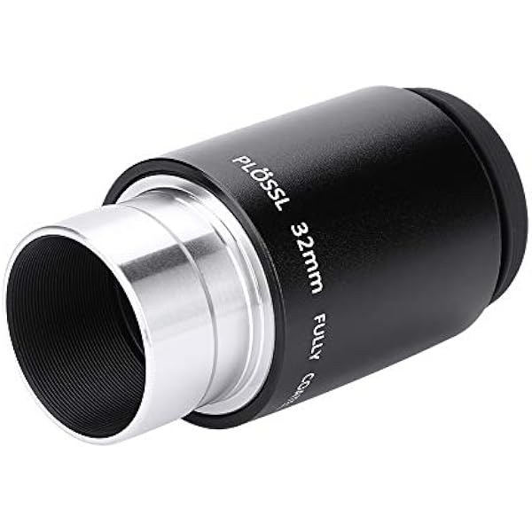 Teleskop Astronomiczny Okular Plossl 32 Mm z wielowarstwową powłoką do Obserwacji Gwiazd i Planet - Stop Aluminium i Szkło Optyczne