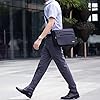 SPAHER Mens Shoulder Bag Laptop Briefcase Ipad Work Messenger Business Office Crossbody Bag Waterproof Travel Gift for Notebook MacBook Air 14" Black #1