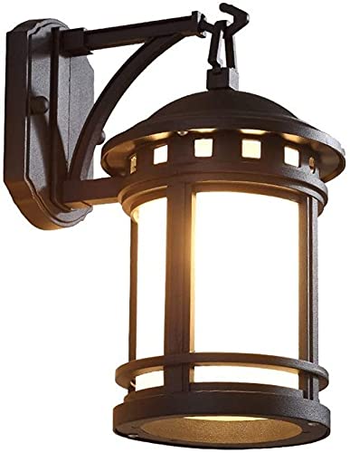 Applique extérieure étanche industriel luminaire mural verre dépoli balcon allée