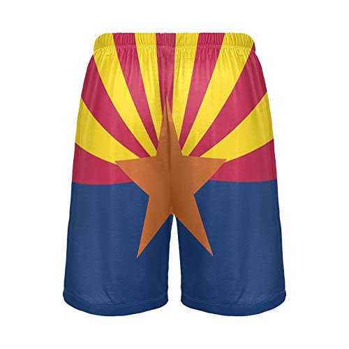 Bald Eagle On American Flag Patriotic USA Design Men's Pajama Pants Shorts Sleepwear Lounge Pajama Bottoms2