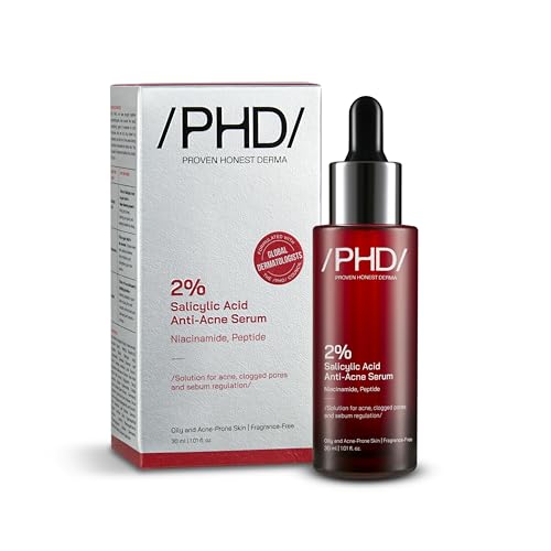Image of /PHD / 2% Salicylic Acid Anti-Acne Serum | Salicylic Acid Face Serum for Acne-Prone & Oily Skin | Pore Minimizing serum with Niacinamide & Peptides |Reduces Blackheads & Excess Oil | Men & Women I30 ml