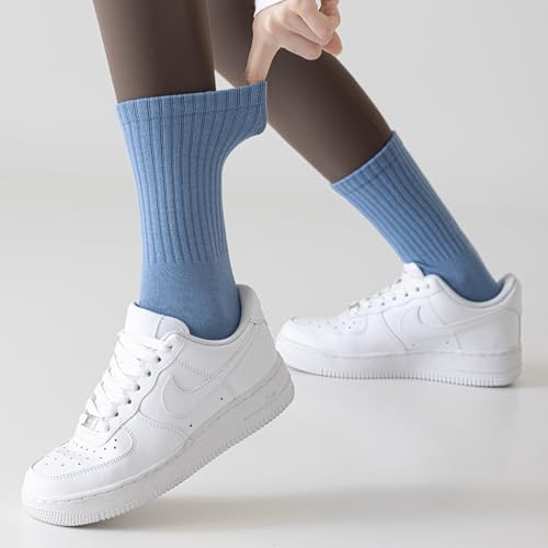 Image of MAGIARTE Womens Athletic Cotton Crew Socks Moisture Wicking Breathable Sports Casual Socks for Women 3 /5-PACK