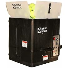 Tennis Tutor Plus Ball Machine. TOPSPIN/Underspin. 85 MPH. 150 Ball Capacity. Made in USA by #1 Tennis Machine Company.