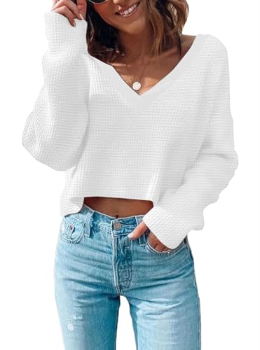 Poetsky Women Long Sleeve T Shirts Loose Casual...