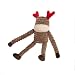 ZippyPaws Holiday Crinkle - Squeaky Plush Dog Toy (Reindeer, Small)