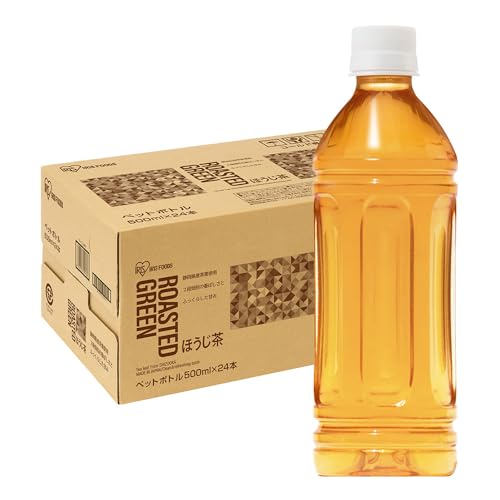 【タイムセール】1本あたり！アイリスオーヤマ(IRIS OHYAMA) ほうじ茶 ラベルレス 500ml ×24本！(定期おトク便適用時)