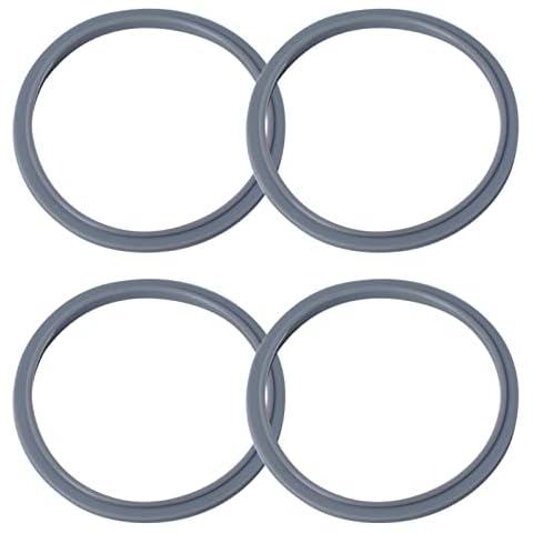 Gekufa Gaskets Seal Rings Compatible with Nutribullet, 4 pcs Replacement Seal Rings Compatible with Nutribullet 900W Blender Cover