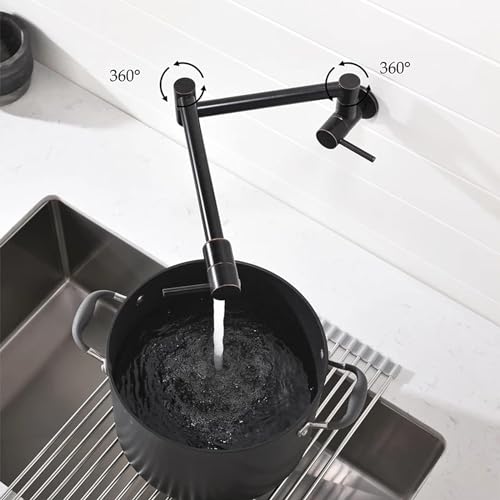 Robinet de cuisine à bras pivotant réglable durable à double articulation - 5