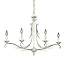 VAXCEL Austen 4L Cream Linear Chandelier Island Pendant Light Fixture