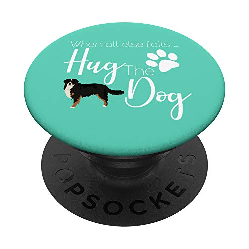 Cita de Bernese Mountain Dog Gift I Love My Dogs PopSockets PopGrip Intercambiable