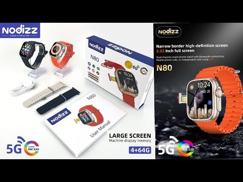 Close-up of PDS ENTERPRISES N80 5G Ultra Smart Watch display showing app icons