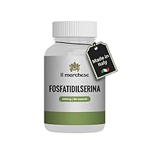 Fosfatidilserina Pura mg 400mg eliminail cortisolo abbassare dimagrire,integratore memoria e migliora umore – Potenzia Memoria e Concentrazione Riduce lo Stress