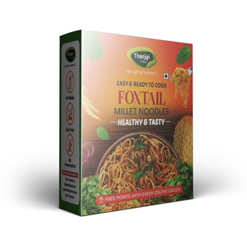 Image of Thanjai Natural Millet Noodles 180 Grams X 4 Varieties (720 Grams) of Homemade Natural Foxtail | Corn | Karuppu Kavuni and Kodo Millets Noodles(No Preservatives, No Chemicals, No Artificial Extract)