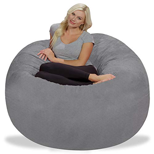 image for Chill Sack Bean Bag Chair: Giant 5' Memory Foam Furniture Bean Bag - B