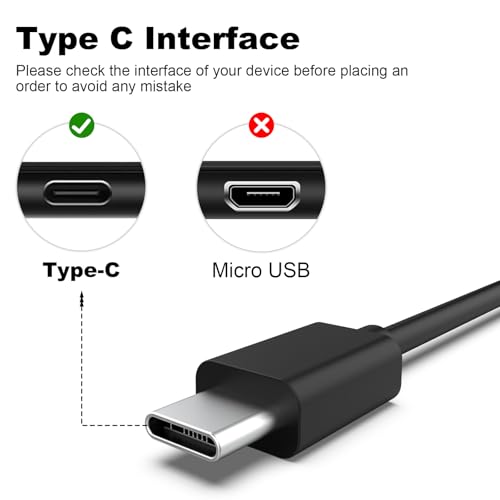 Typ-C-Ladekabel, kompatibel mit Bose 700, QC45, Sport, Ultra Open, QuietComfort, QuietComfort Ultra, QuietComfort Earbuds II, SoundLink Flex, SoundLink Max, tragbarer Smart-Lautsprecher, 25 cm