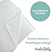 Vesta Baby Crib Mattress Pad Cover Protector Noiseless Waterproof Soft Jacquard Fitted Sheet for Infant Cribs and Toddler Potty Training
