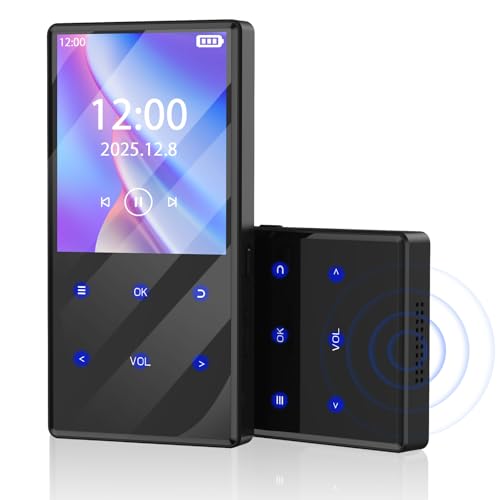 Olycism Lecteur MP3 Bluetooth Sport USB Multifonctionnel avec Bluetooth et Stockage Améliorable – Qualité Sonore sans Perte – Haut-Parleur Intégré – Radio FM – Baladeur MP3 Player, 32GO + 32&64GO