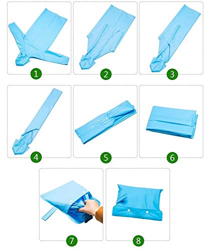 EVA Women Rain Ponchos for Adults Men Raincoat Waterproof Rain Jacket Camping Hiking Outerwear Reusable 7