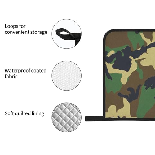 Gants de cuisson camouflage pour grillades en plein air et four nomade - 7