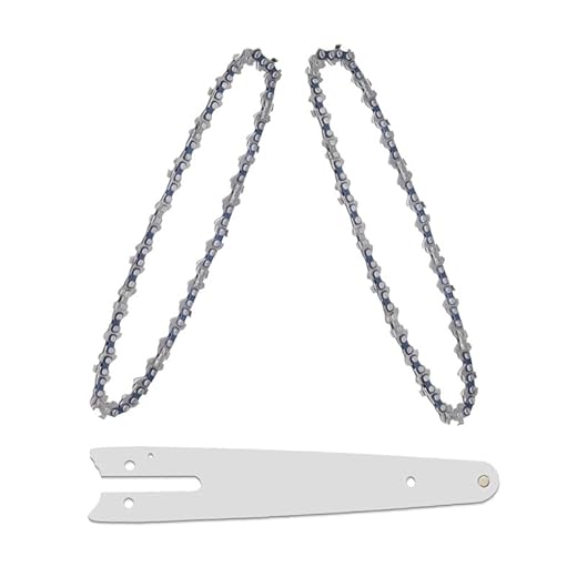 PRETEC Corrente de serra de 10 cm e 37 elos de transmissão para mini motosserra elétrica portátil sem fio
