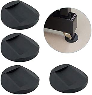 4 PCS Furniture Caster Cups, Furniture Coasters Anti-Sliding Rubber Feet Protector Pads Floor Protectors Bed Sofa Chair Leg Wheel Anti-Slip Pad
