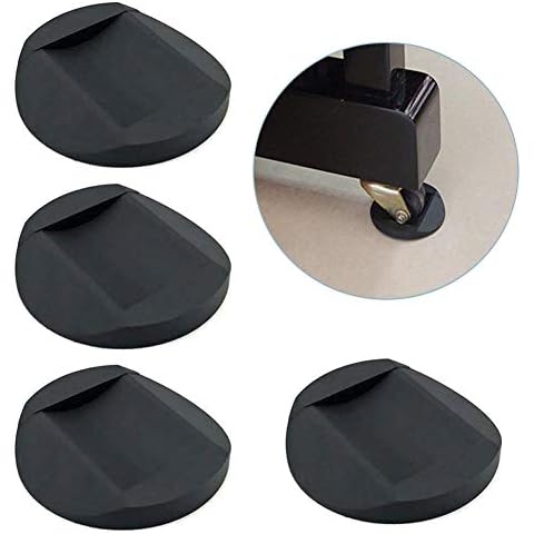 4 PCS Furniture Caster Cups, Furniture Coasters Anti-Sliding Rubber Feet Protector Pads Floor Protectors Bed Sofa Chair Leg Wheel Anti-Slip Pad Cover