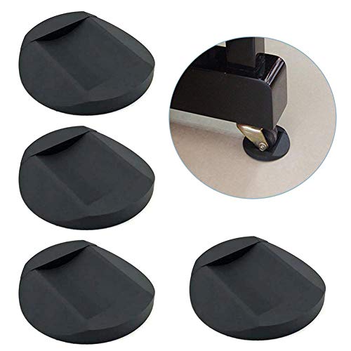 Lot de 4 patins antidérapants pour roulettes de meubles, protège tous les types de sols et chaise a roulette patins anti derapant Cover