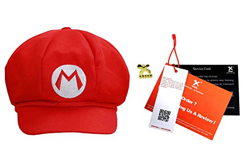 Xcoser Sporty And Trendy Hat Super Dude Unisex Hat Cap Cosplay Hat Red Halloween Props #TOP7