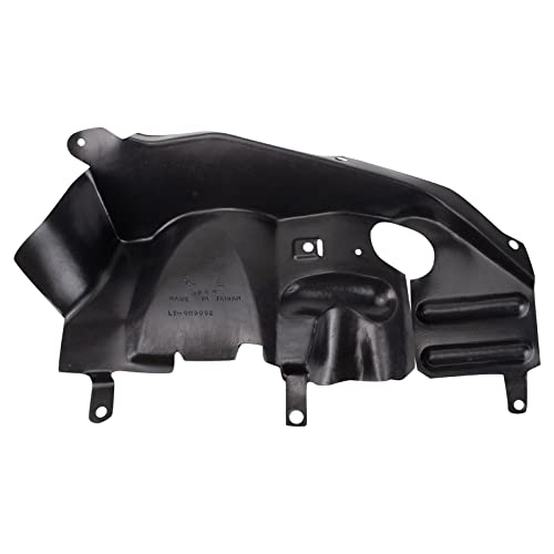 Image of TRQ Front Right Fender Splash Shield Black Passenger Side Compatible with 1999-2004 Oldsmobile Alero 1999-2005 Pontiac Grand Am GM1251137