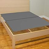 Spinal Solution Solid Wood Bunkie Board Mattress/Bed Support, Fits Standard, Twin Size, 74x38x1.5, Grey