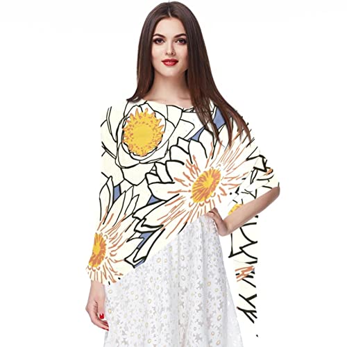 Foulard en mousseline de soie anti-irritation femme écharpe coccinelle légère