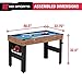 MD Sports 48 Inch 5-In-1 Combo Game Table, Multi