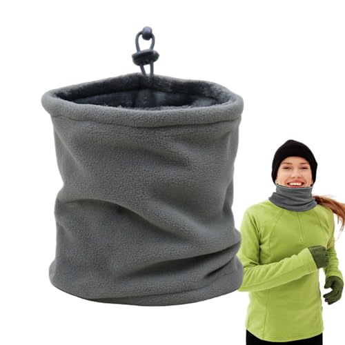 Generico Pasamontañas para hombres – Bufanda térmica de forro polar | Bufanda cálida, para mujeres y hombres invierno frío esquí moto correr camping al aire libre equitación senderismo caza, gris