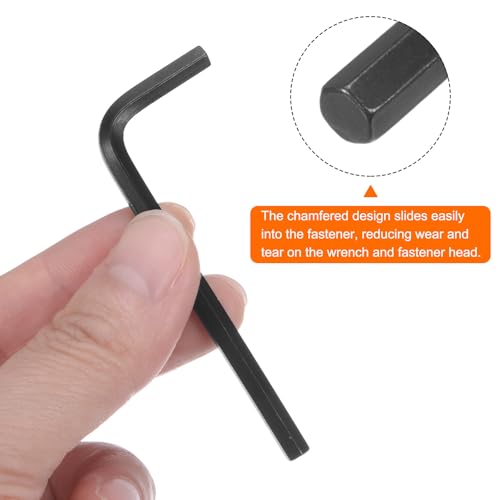 Image of HARFINGTON 20pcs Hex Key Wrench 5 /32 inch L-Shape Hexagon SAE Wrenches Chrome Vanadium Steel Repairing Tool for Home Repair, Black