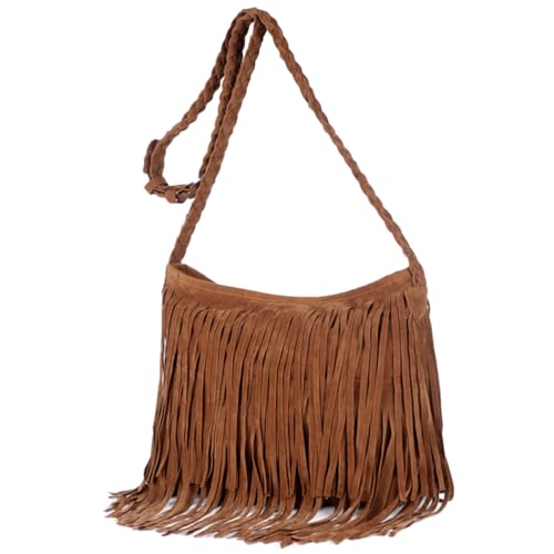 Fringe Crossbody Handbag: Black Fringe Purse Crossbody Bag For Women Summer