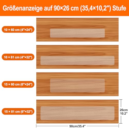 Stufenmatten Transparent für Treppenstufen von Spurtar