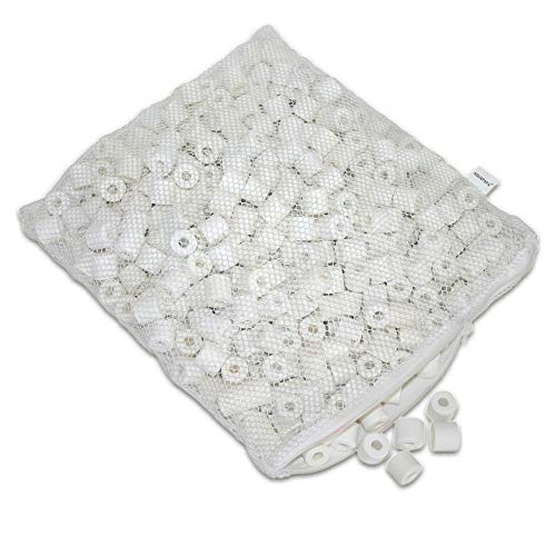 Aquapapa 6 lbs in Zipper Bag Bio Ceramic Rings Aquarium Filter Media Aquapapa 6 lbs in Zipper Bag Bio Ceramic Rings Aquarium Filter Media
