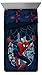 Marvel Spider Man Saving the Day Twin/Full Comforter - Super Soft Kids Reversible Bedding features Spiderman - Fade Resistant Polyester Microfiber Fill (Official Marvel Product)