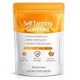 Dotkara Tanning Gummies, Sunless Tanning Supplement with Astaxanthin, Beta-Carotene, Vitamin C, Turmeric + Mango Extract | Nourishes Skin & Improves Sleep | Vegan & Sugar Free - 60 Count