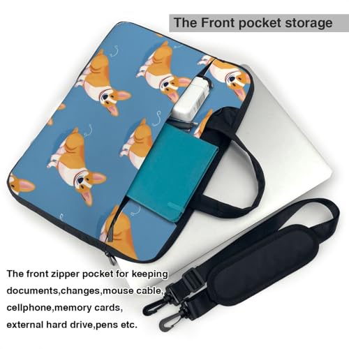 Maletín impermeable para laptop 15.6 pulgadas Corgi Dog Cute miniatura 6