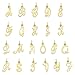 Solid Gold Initial Charm Available in A-Z, Tiny Cute Letter Jewelry (A)