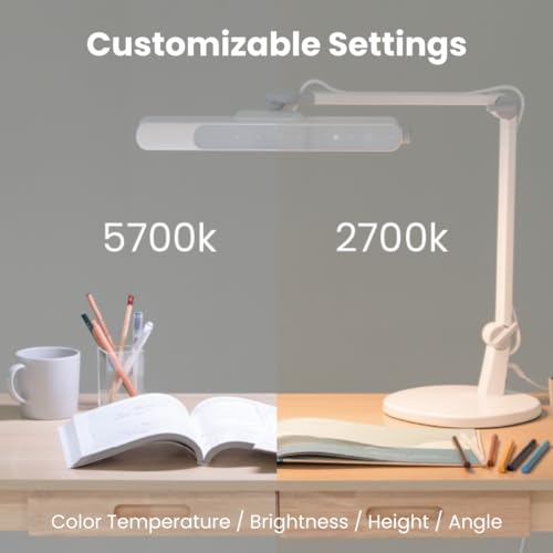 Image of BenQ MindDuo 2 Kids Study Lamp (Purple), Wide & Even Illumination, Auto Dimming, Brightness & Color Adjustment, Presence Detection