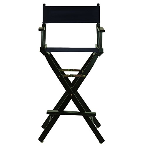 Casual Home 30" Director's Chair Black Frame-with Navy Canvas, Bar Height by Casual Home - Image 5
