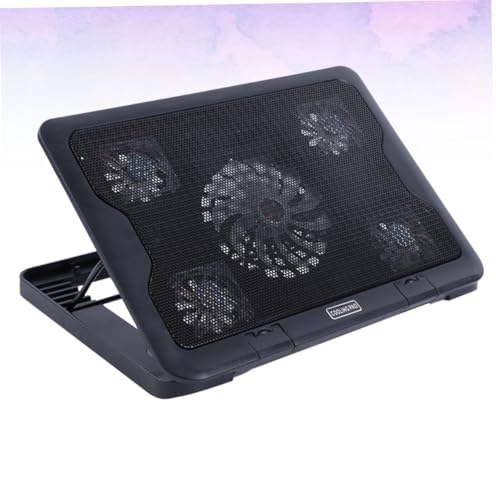 Base para laptop con 5 ventiladores y puerto USB miniatura 7