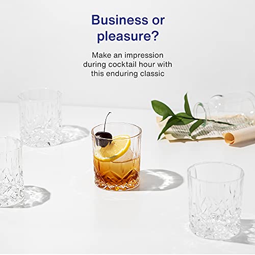 Goodglassware Whiskey Decanter And Glasses (5 Piece Set) – Elegant Liquor Carafe With Ornate Solid Glass Stopper And 4 Matching Whisky Tumblers - Lead-Free And Dishwasher Safe #TOP4