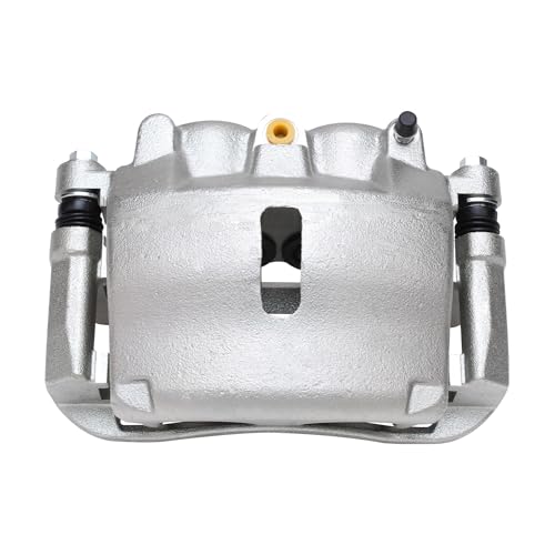 Image of Detroit Axle - Front Right Brake Caliper for 2005 2006 2007 2008 Ford F-150 Lincoln Mark LT, Passenger Side Disc Brake Caliper with Bracket Replacement