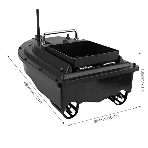 Image of RC Bait Boat,1640ft Range 4.4lbs Load auto Feeder Boat,100-240V Compatible for Freshwater Saltwater Anglers Lake River Ocean Fishing